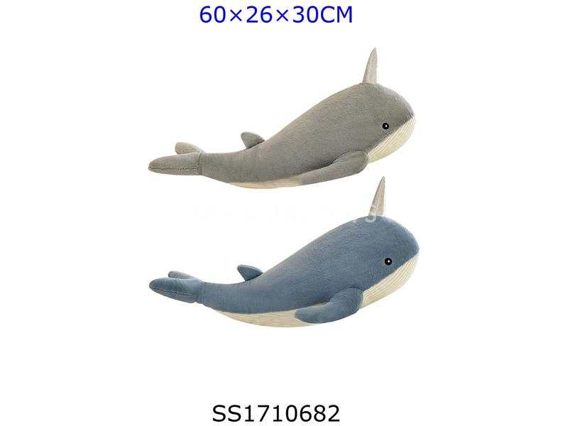 60CM鯨魚毛絨公仔