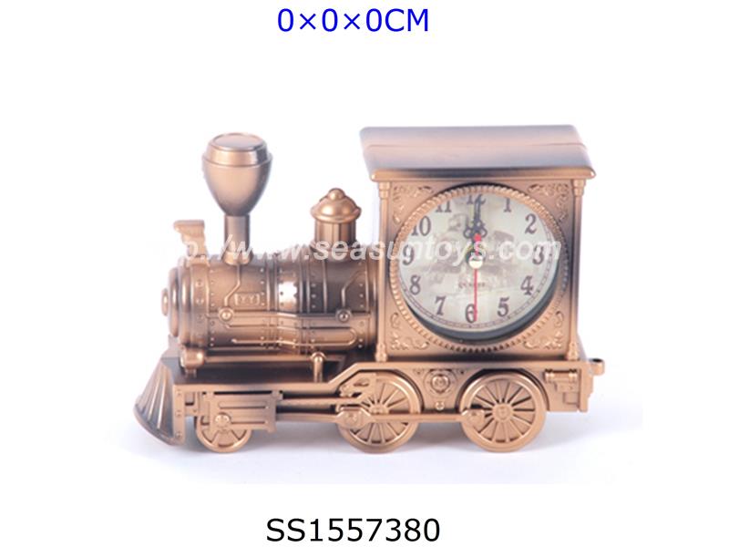 火车古铜色时钟		